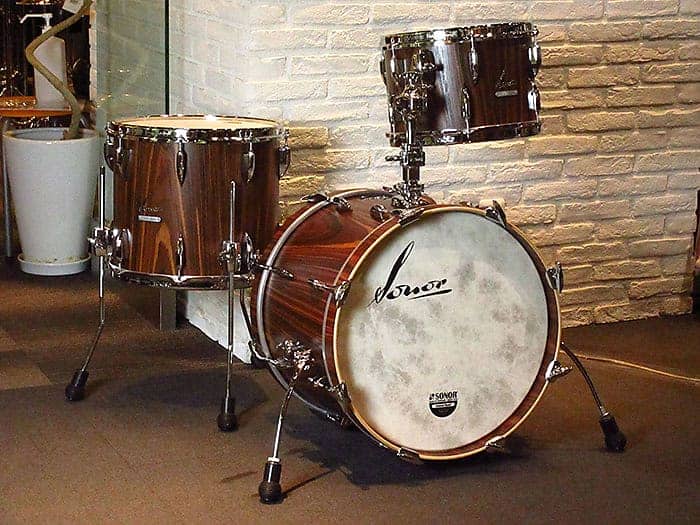 מערכת תופים Sonor Vintage Series 3pc Drum Set 18" Rosewood Semi Gloss